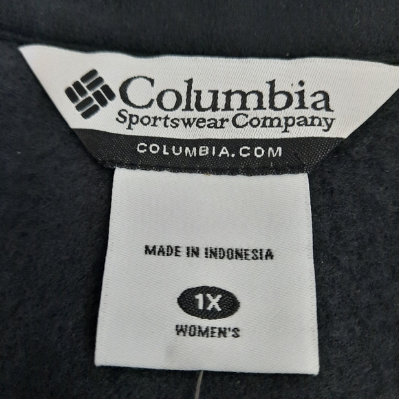 NWOT Columbia Sportswear Womens Spring Fleece Sweater Vest Black Plus Size 1X - Picture 9 of 9